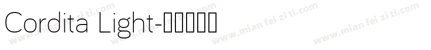 Cordita Light字体转换